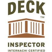 Deck inspector InterNACHI certified badge